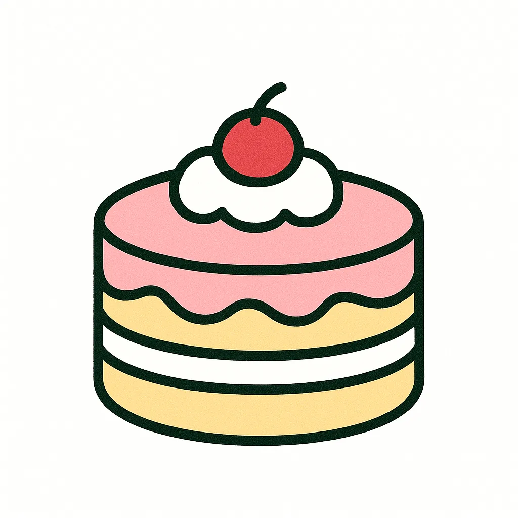ホールケーキのイラスト チョコ- イラストくん