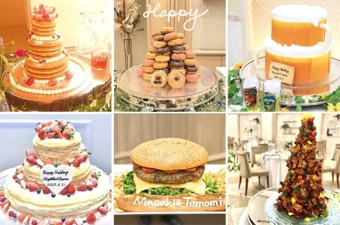 可愛くてユニーク♡珍しい形のウェディングケーキ16選＊marry マリー