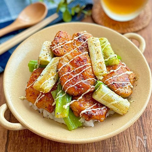 鶏むね肉のてり焼きマヨ丼
