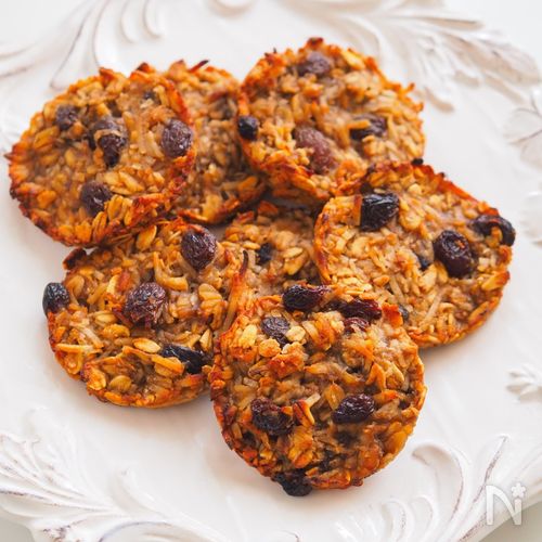 バナナチョコオートミールクッキ