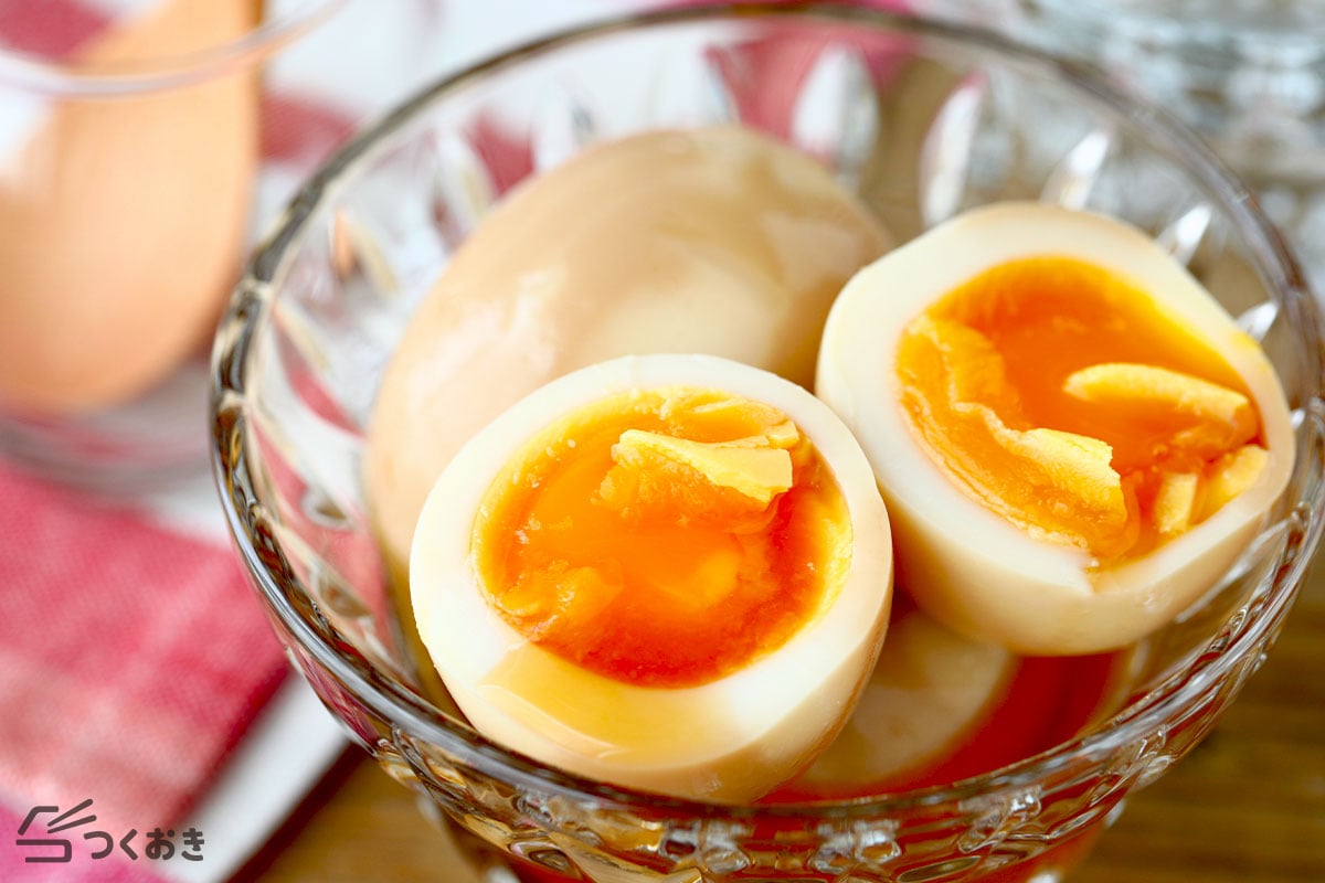 めんつゆで煮卵を作る方法を紹介！激うまアレンジ煮卵も紹介！食・料理オリーブオイルをひとまわし