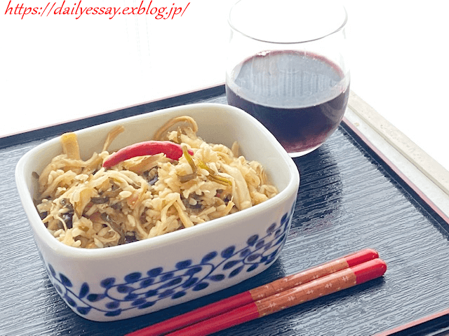 大根とさきいかの甘酢漬け