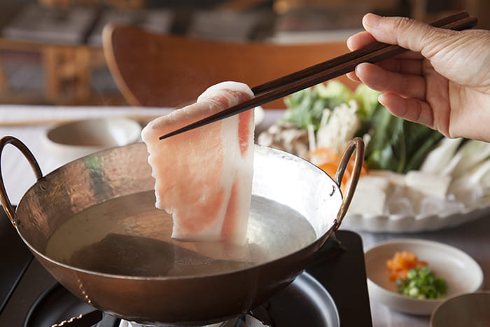 しゃぶしゃぶ後のダシ汁DE煮込みうどん♪