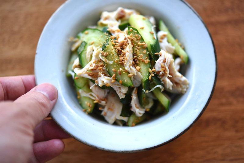 きゅうりとササミの中華和え