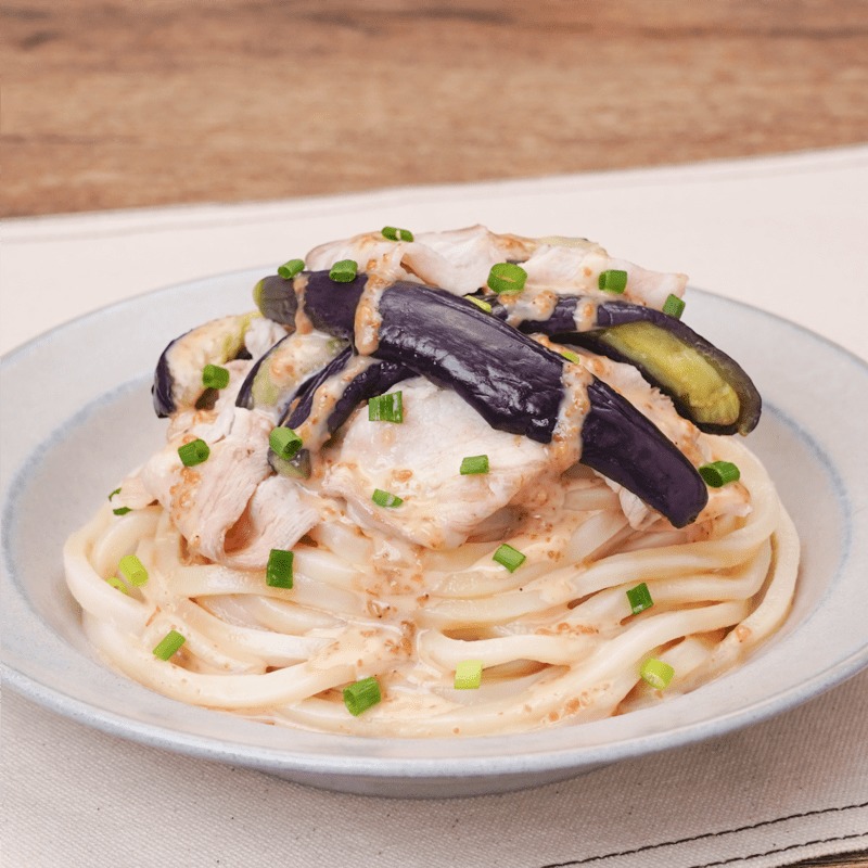 暑い日に！ごまダレ冷しゃぶうどん♪