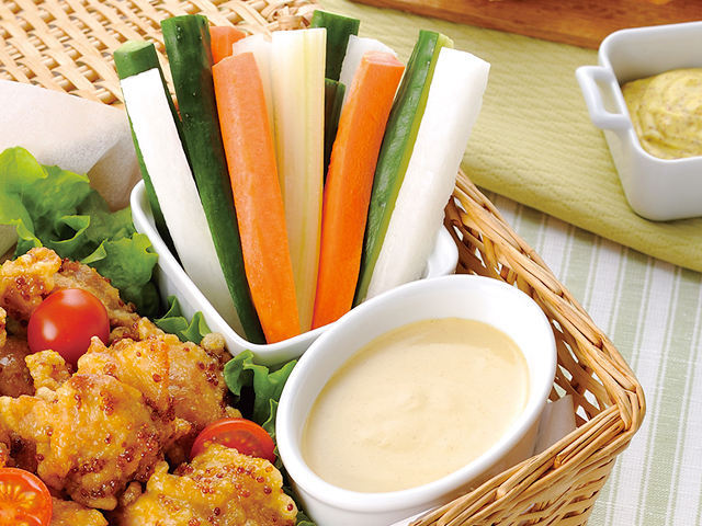 大人のディップソースで食べる野菜スティック わさび・わさびドレッシング・ポン酢等の調味料の販売なら万城食品