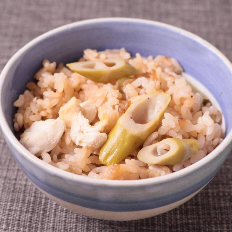 息子とメロン。土鍋で破竹の炊き込みご飯。筍気分を存分に味わう。yueise