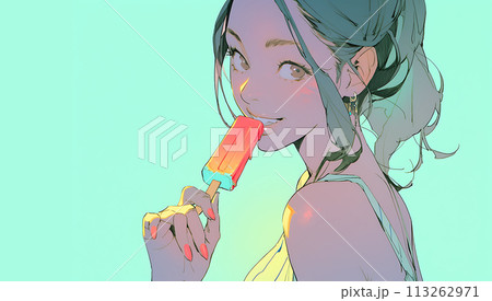 美味しそうアイスを食べる琴葉ちゃんめぐるみる さんのイラスト - ニコニコ静画 イラスト