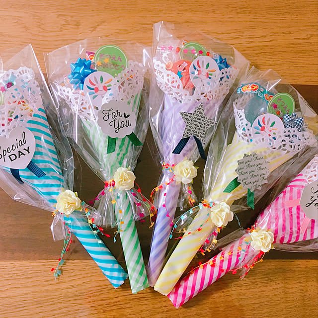 100均 簡単！手作りお菓子ブーケを最小材料で作ってみた♪kosodate LIFE 子育てライフ