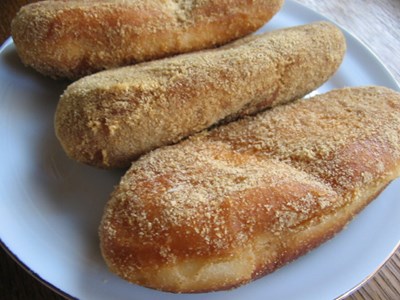 コストコディナーロールで揚げパン