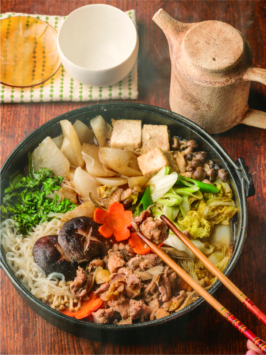 出汁が美味しい お手軽関東風すき焼き