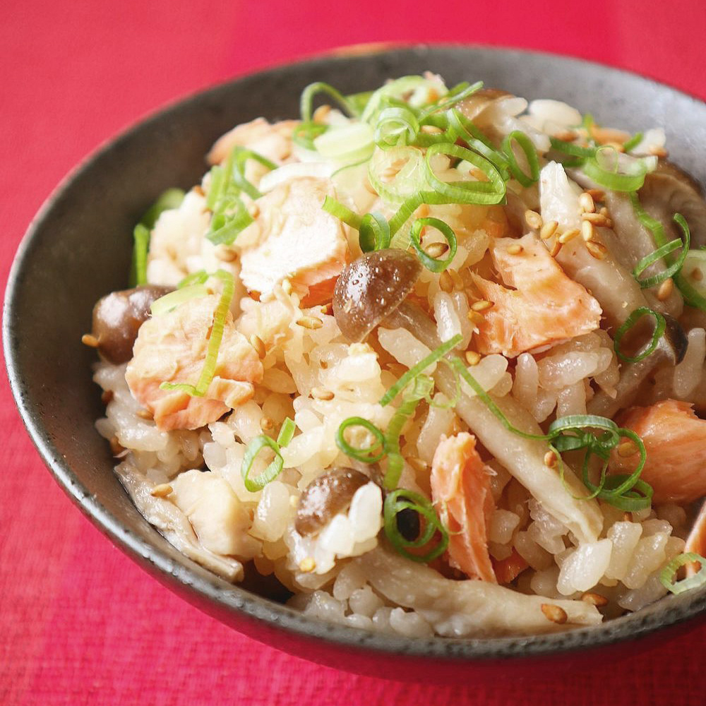 鮭バターの炊き込みご飯