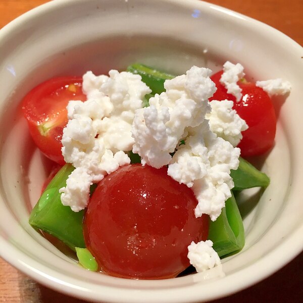 海老とスナップエンドウの濃い海老トマトクリームパスタ