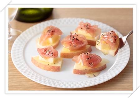 フライパンで！りんごとベーコンの簡単おつまみ作り方・レシピ