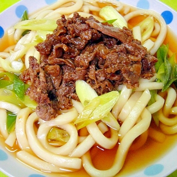 麺つゆで簡単！失敗しない 肉うどんの作り方 甘辛レシピ