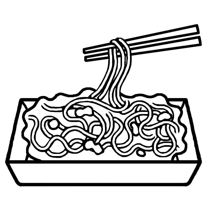 屋台やきそばのイラスト素材102250505- PIXTA