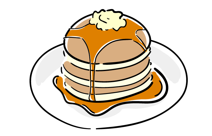 ホットケーキのイラスト - ランサーズ
