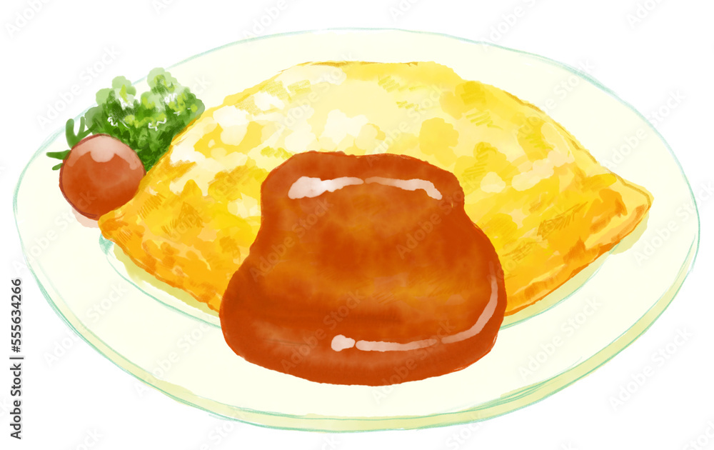 オムライスバリエーションイラスト - No: 638139無料イラスト・フリー素材なら「イラストAC」