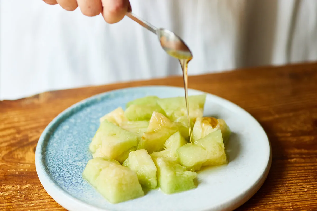 とろけるおいしさ♪ メロンゼリ