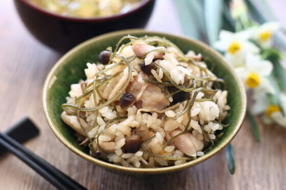 刻み昆布ご飯にしてみました🍚🍚🍚ビストロ ひでさんの外食では食べれない料理
