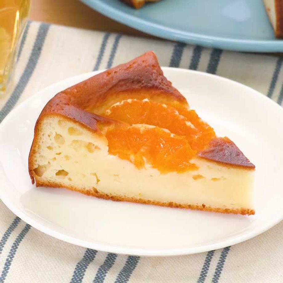 スライスチーズでお手軽♪スフレチーズケーキ