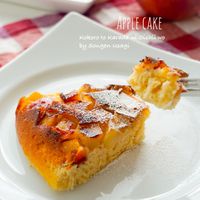 ベーキングパウダー・ホットケーキミックスを使わないりんごケーキ簡単レシピ！ HM・BP不使用mancystyle