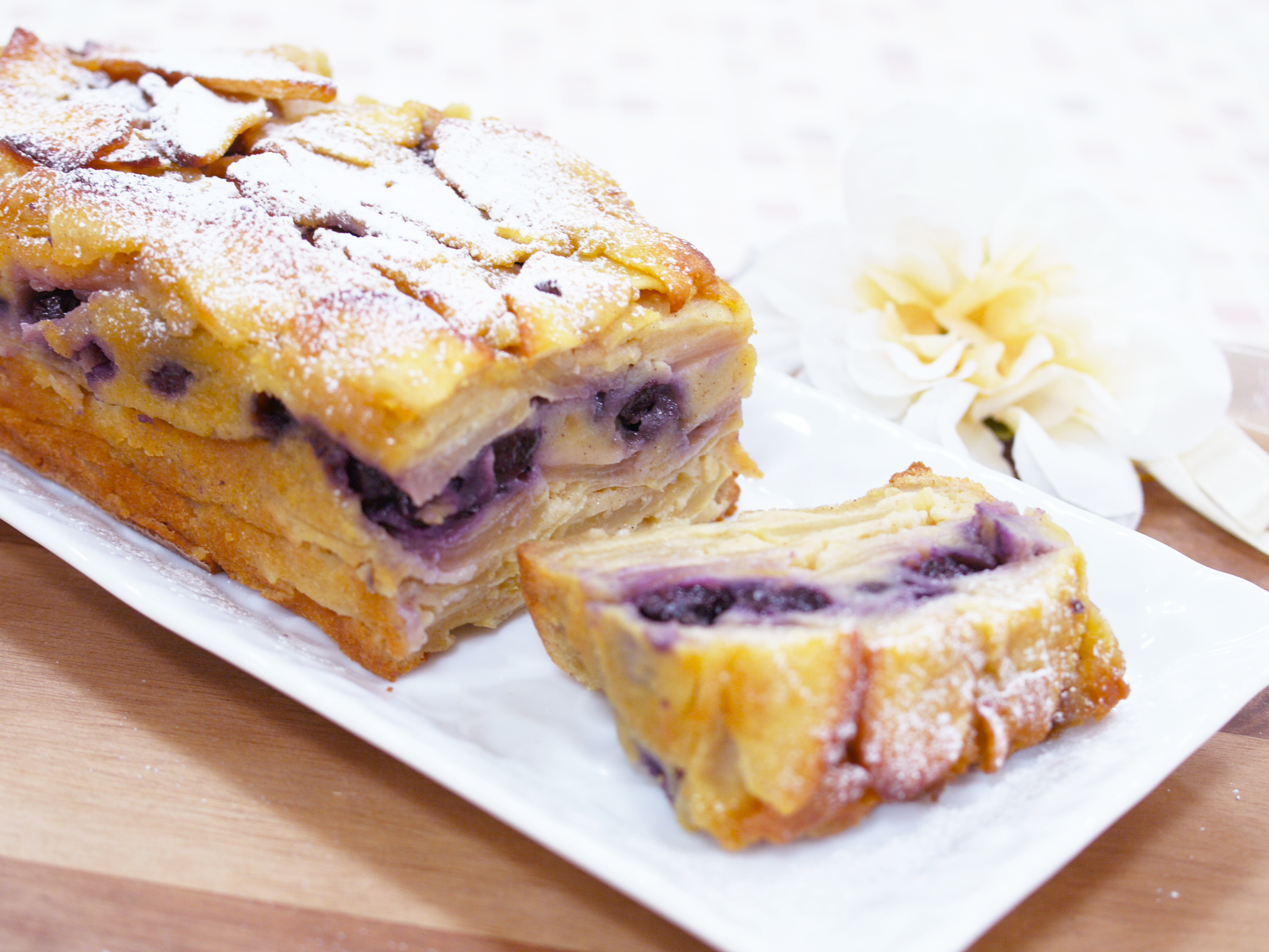 米粉の型なしりんごタルト