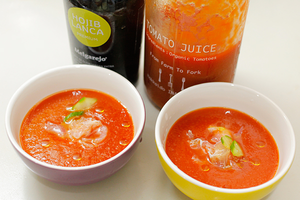 簡単ミキサー料理！冷製トマトスープ・ガスパチョの作り方