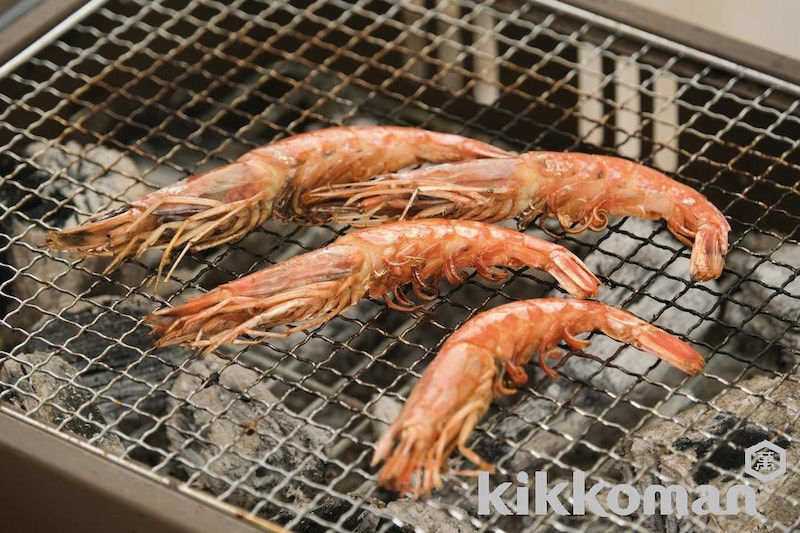 赤エビの網焼きバーベキューレシピ♪ 焼き過ぎ禁物 くぅのおうち居酒屋