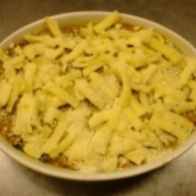 残りカレーとマッシュポテトのグラタン