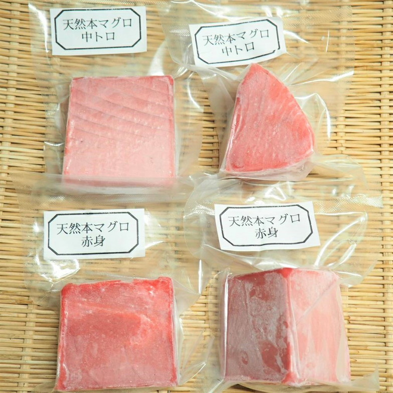 マグロのすき身の下処理