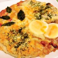 フライパンで作る ピザ•*¨*•.¸¸ ︎発酵なし レシピ・作り方 by れいにゃ～ん - 楽天レシピ