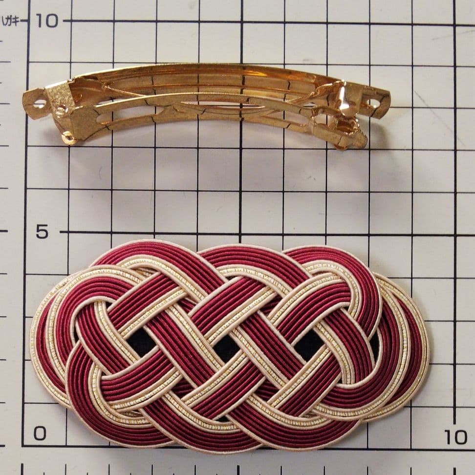 今注目の水引アクセサリー！「おしゃれなバレッタ」の作り方ぬくもり