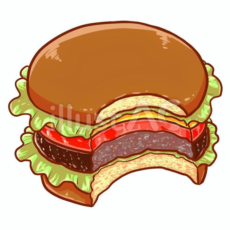 ハンバーガーの無料ベクターイラスト素材 - PICaboo!ピカブー！無料ベクターイラスト素材