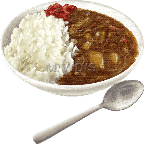 カレーライス：イラスト無料