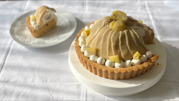 ★栗とマロンペーストを使った手作りモンブランタルトの人気レシピ★