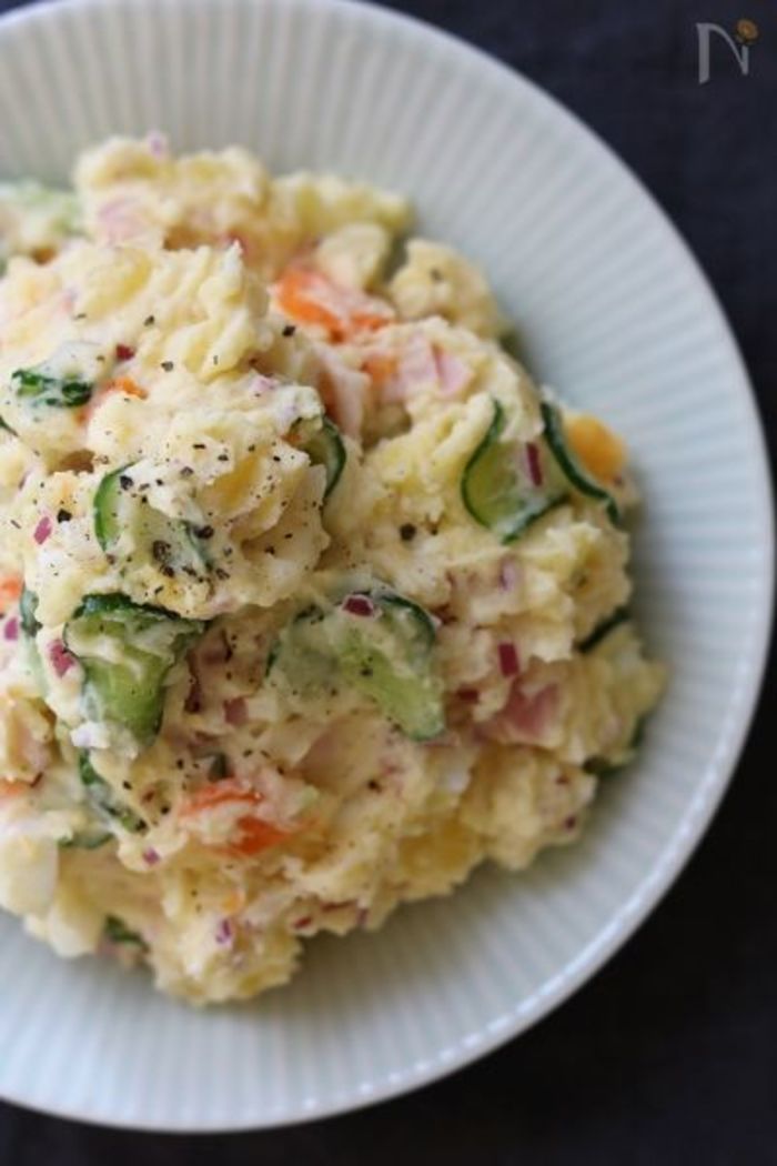 裏技 盛り付けにくいを解決！ポテトサラダの盛り付け方法