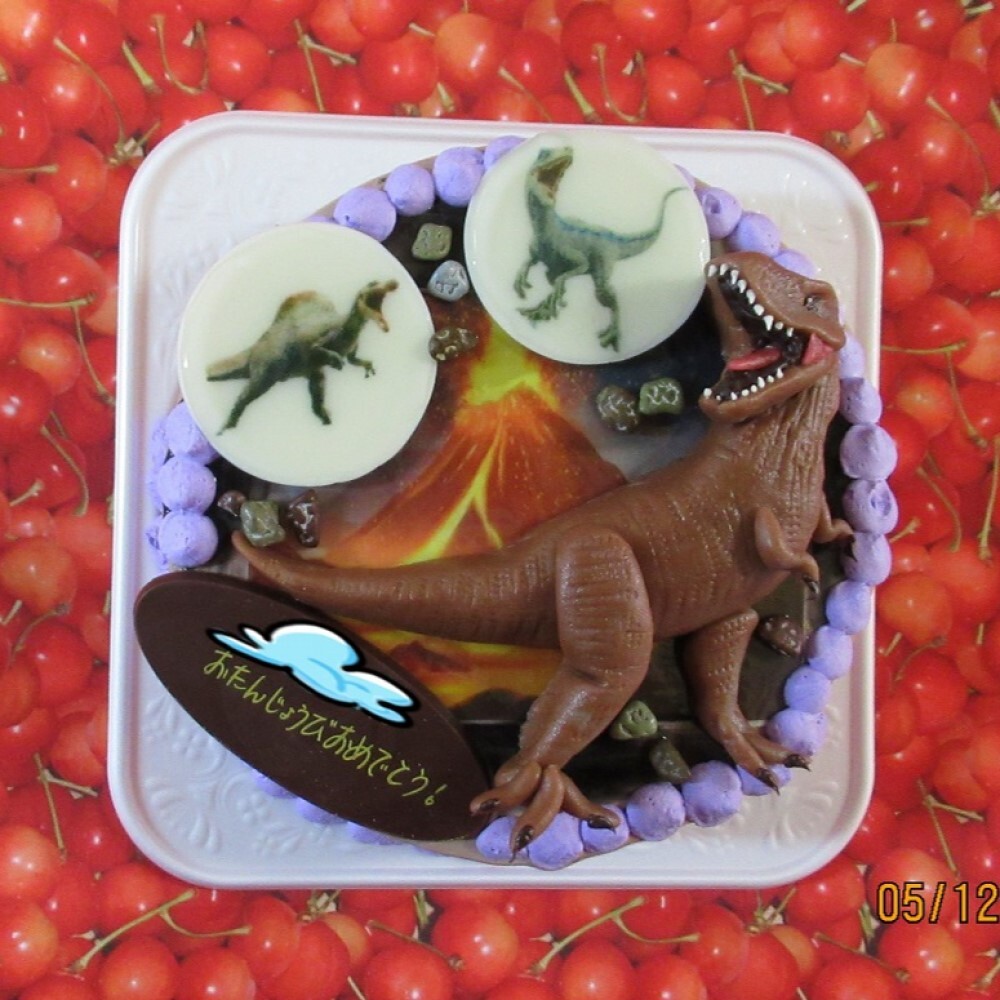 ノエルの樹 - 恐竜ケーキ テラノサウルス マジパンクッキーでの ご要望 クッキーが大き過ぎて 土台のケーキがふわふわ なので、押し潰され無いか心配です。 ＠noelnoki_cake ＠noelnoki_cafe ・ ・恐竜ケーキテラノザウルスケーキ福岡オーダーケーキ福岡
