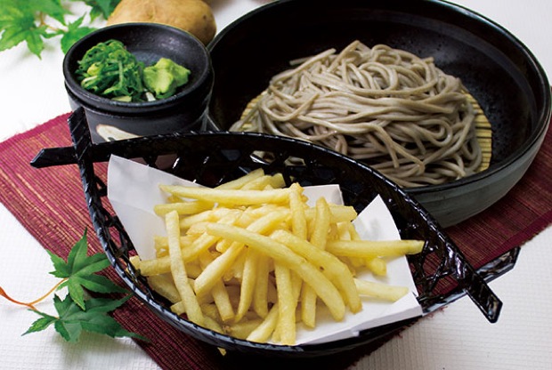 阪急そば 若菜 十三店 フライドポテトうどん – 藤ごち