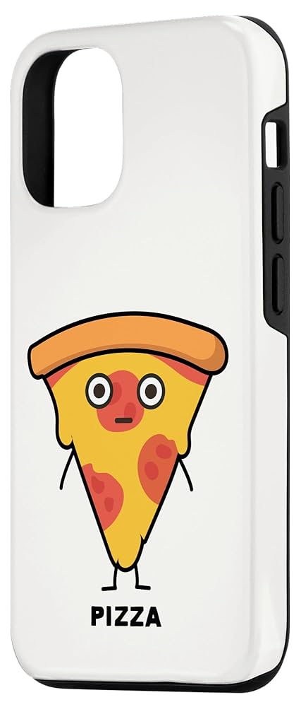 かわいいピザのキャラクターイラストといつも幸せPremiumベクトル素材