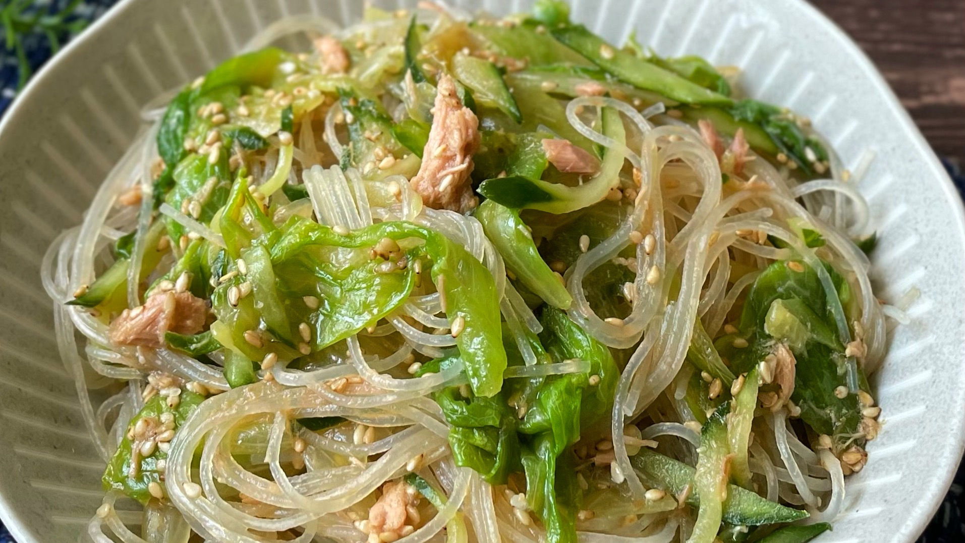 レタスとツナのマカロニサラダ