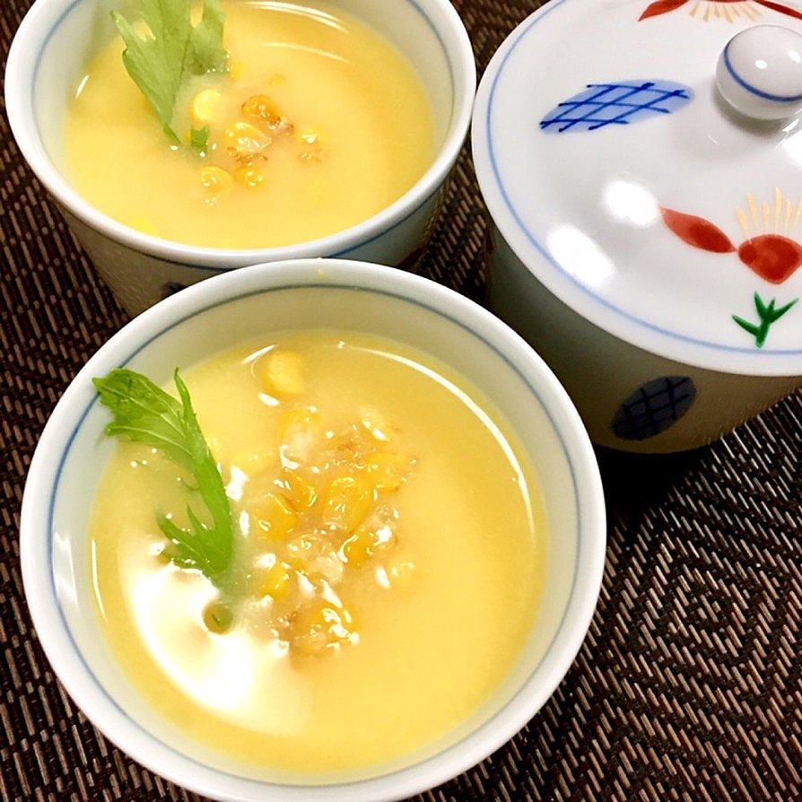 ツナとコーンの洋風茶碗蒸しeフレンズ ぱくぱく献立くん