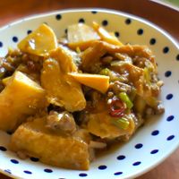 厚揚げとひき肉の炒め煮
