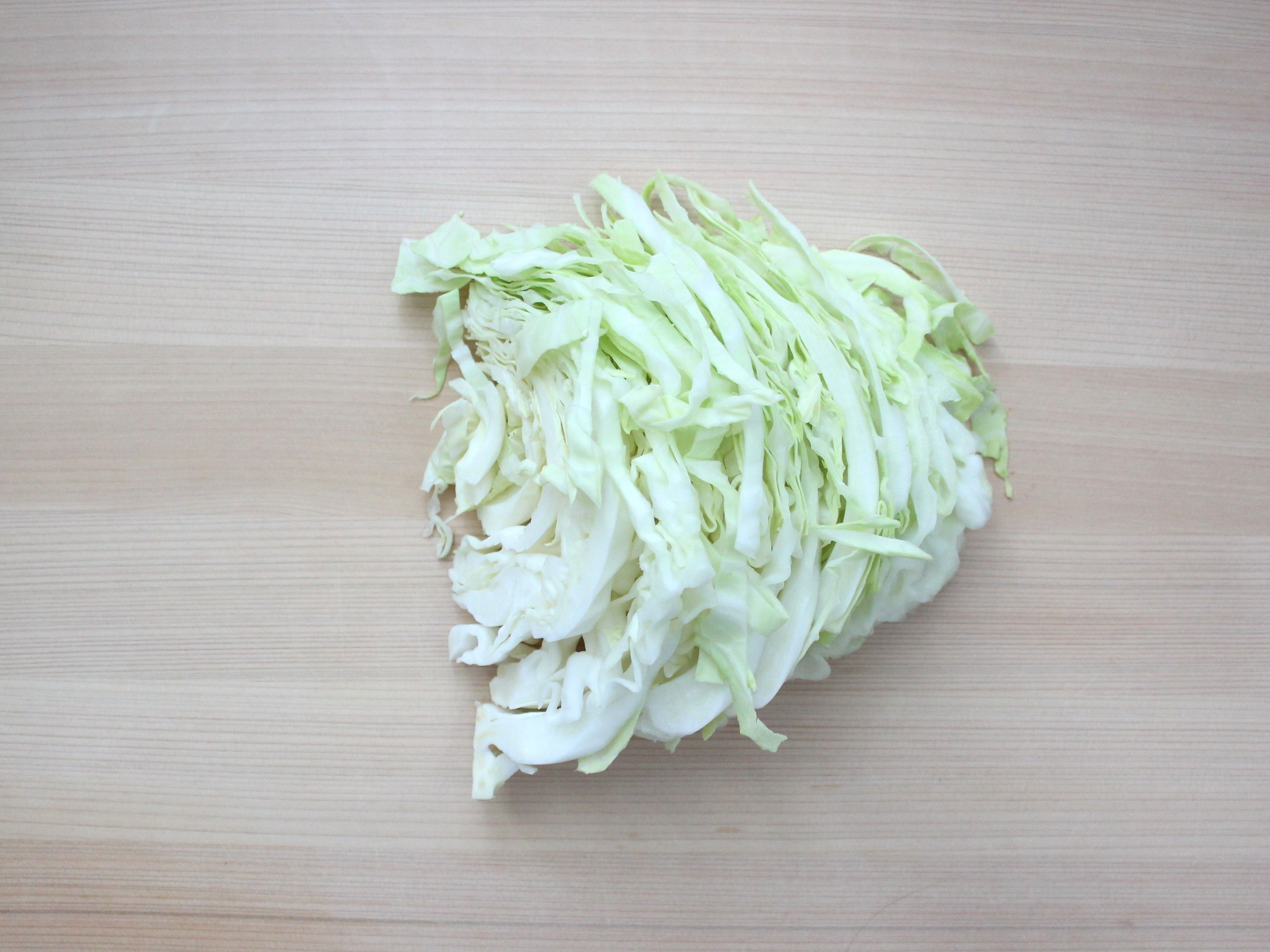 めんつゆだし解凍 冷凍千切りキャベツのサラダ