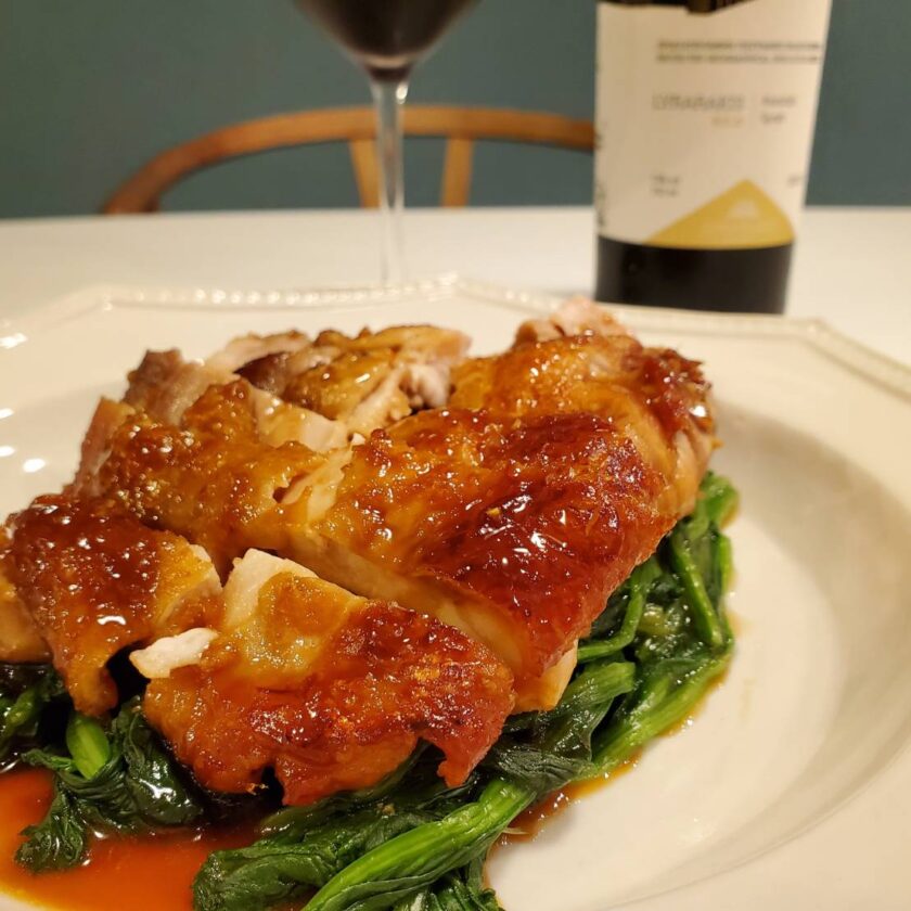鶏の甘酢照り焼き♪