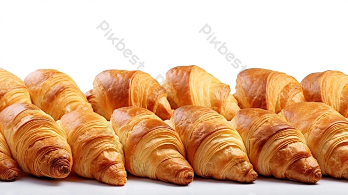 無料写真クロワッサンとバターロールとコーンスープパブリックドメインQ：著作権フリー画像素材集