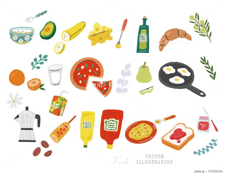 食べ物イラストレイン🚂 - イラスト無料素材
