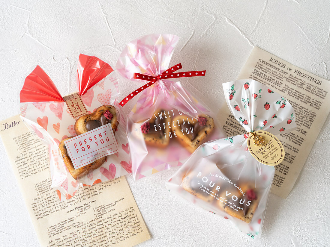 バレンタインの配り用 市販お菓子のラッピング : 日々のごはんとおやつのネタ帳～簡単なのも、丁寧なのも～ Powered by ライブドアブログ