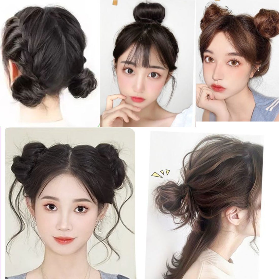 黒ゴムなし！シュシュで作る美しいお団子の簡単レシピ✨