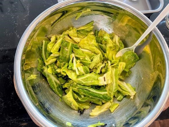 秘密の悪女キッチン ごま油の香り引きたつ！市販の千切りキャベツと塩昆布の和え物生まれてから17299日までを消し去りたい独女のブログ